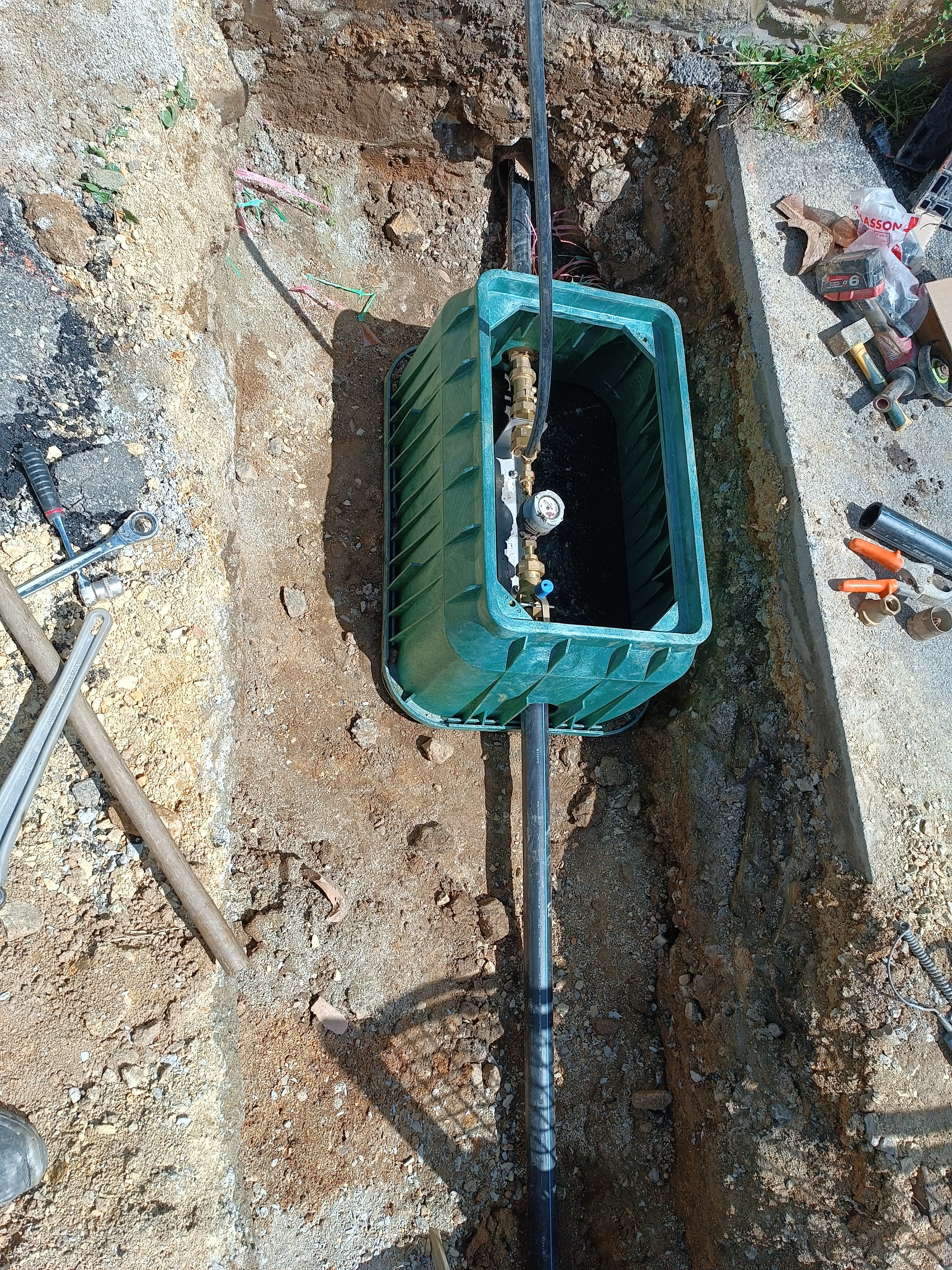 Rénovation salle de bain — bac de douche