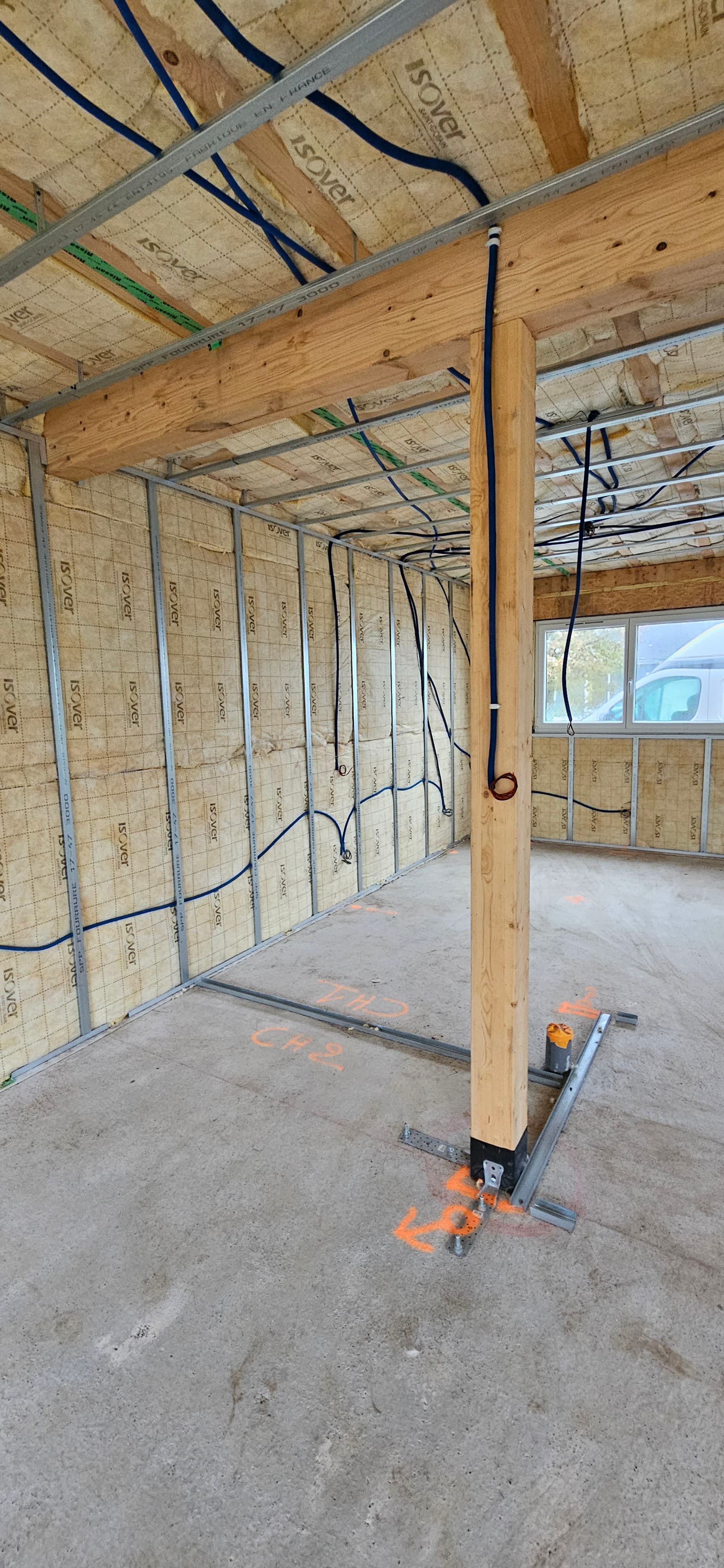 Câblage électrique en construction neuve